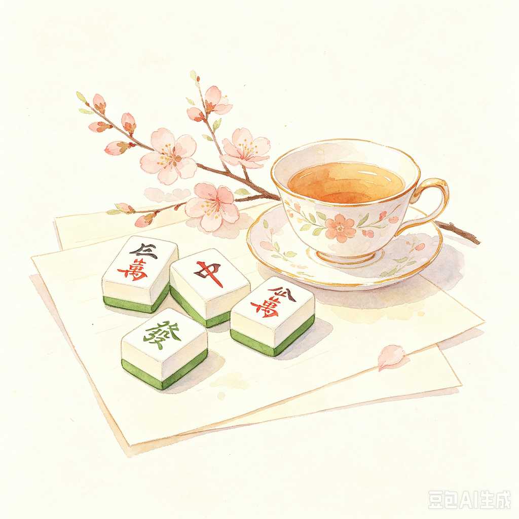 indoor leisure game mahjong set